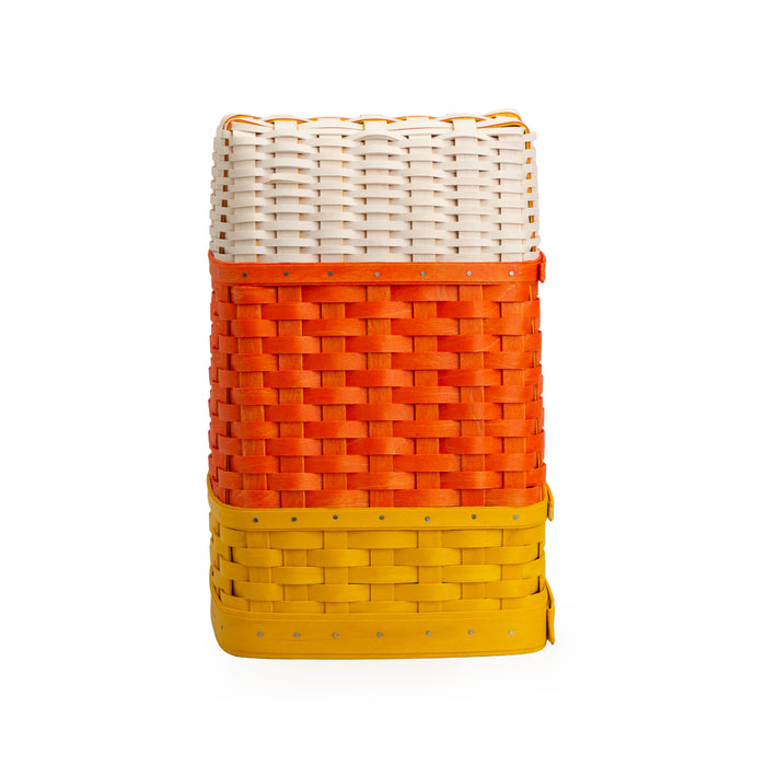 Halloween Hanging Tapered Candy Corn Basket with Protector