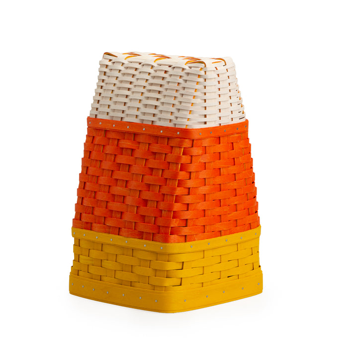 Halloween Hanging Tapered Candy Corn Basket with Protector