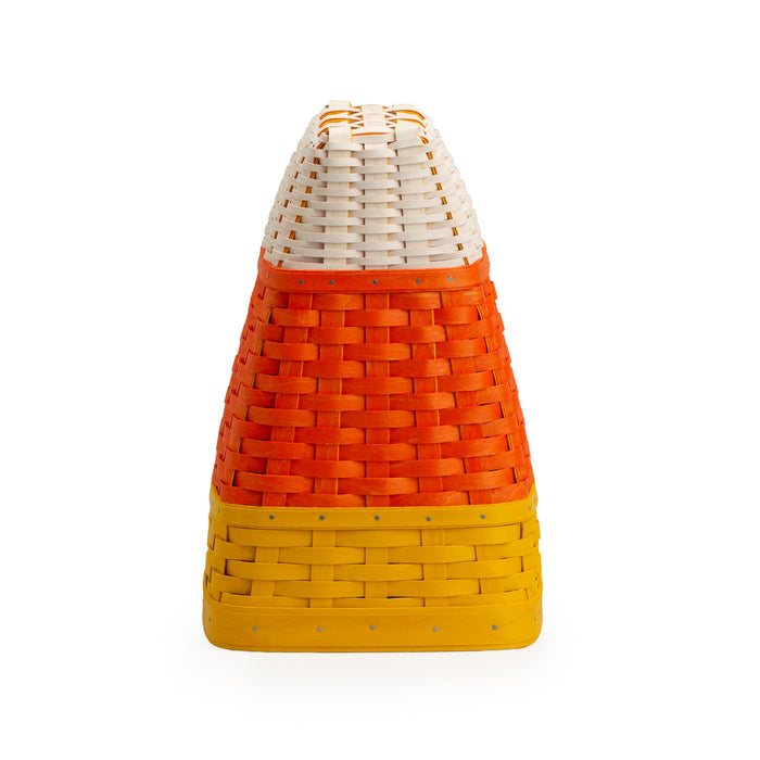 Halloween Hanging Tapered Candy Corn Basket with Protector
