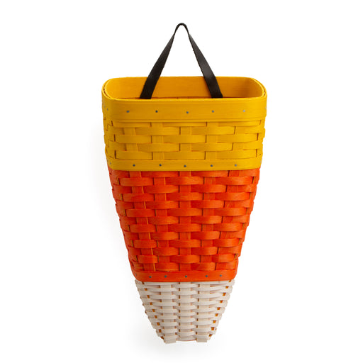 Halloween Hanging Tapered Candy Corn Basket with Protector