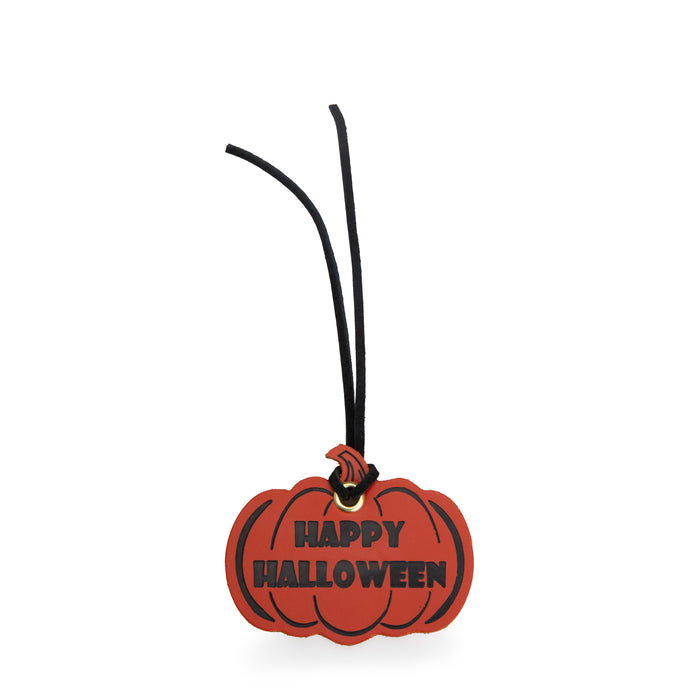 Halloween Leather Happy Halloween Pumpkin Tie-On