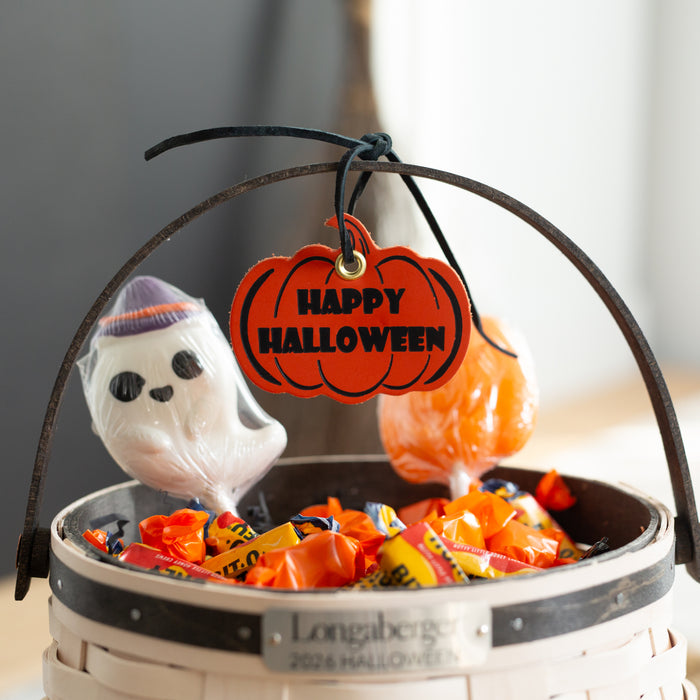 Collector's Halloween Tapered Ghost Basket with Protector