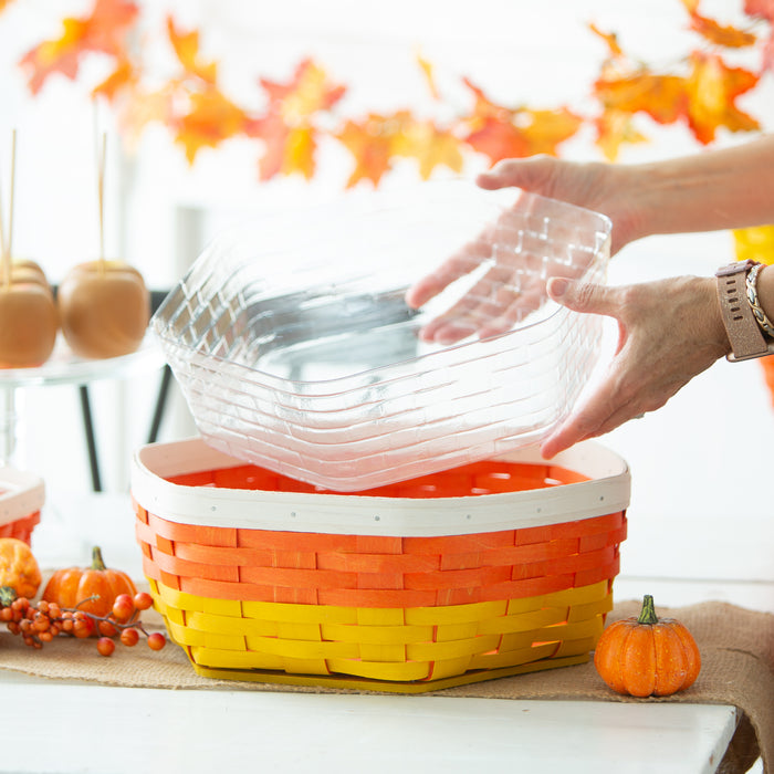 Halloween Candy Corn Large Generations Basket with Protector