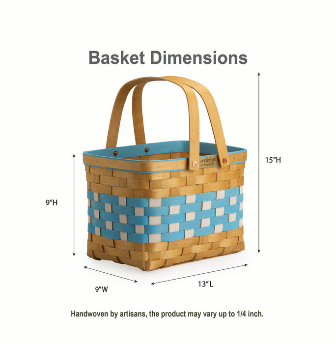 Collector's Oktoberfest Homestead Basket with Protector - Bavarian Check