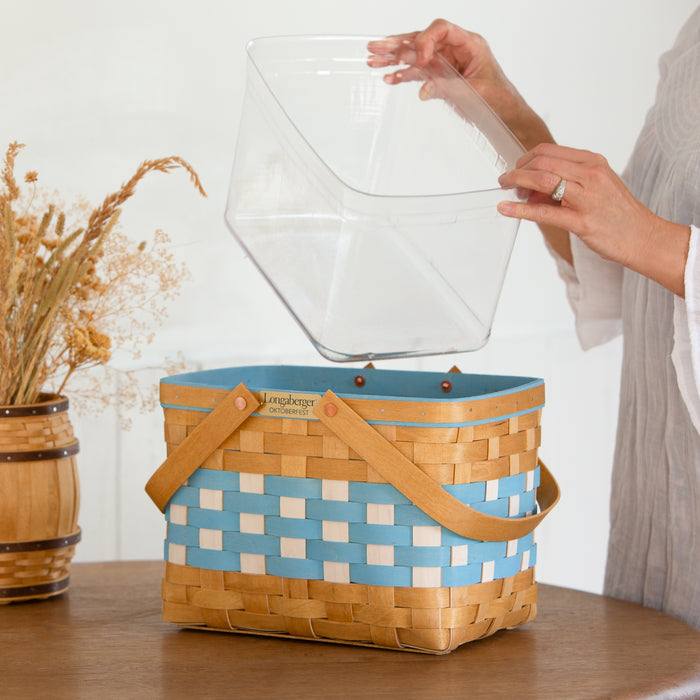 Collector's Oktoberfest 5-Piece Basket Set - Bavarian Check
