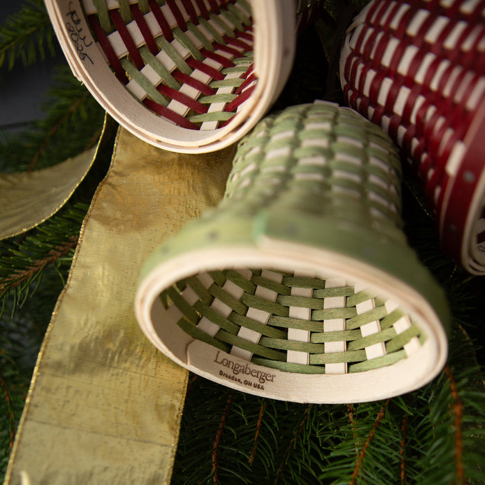 Christmas Woven Miniature Bell Trio - Multi