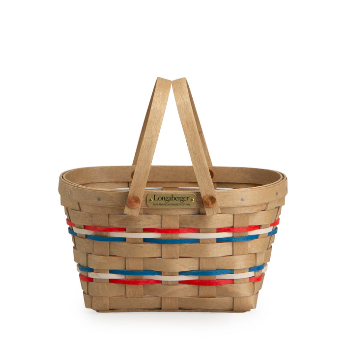 Collector's 2026 America's Basket Festival Small Carrier Basket with Protector - Independence