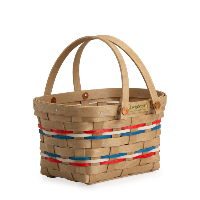 Collector's 2026 America's Basket Festival Small Carrier Basket with Protector - Independence
