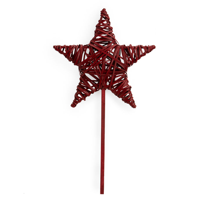 Bold Red Star Tree Topper