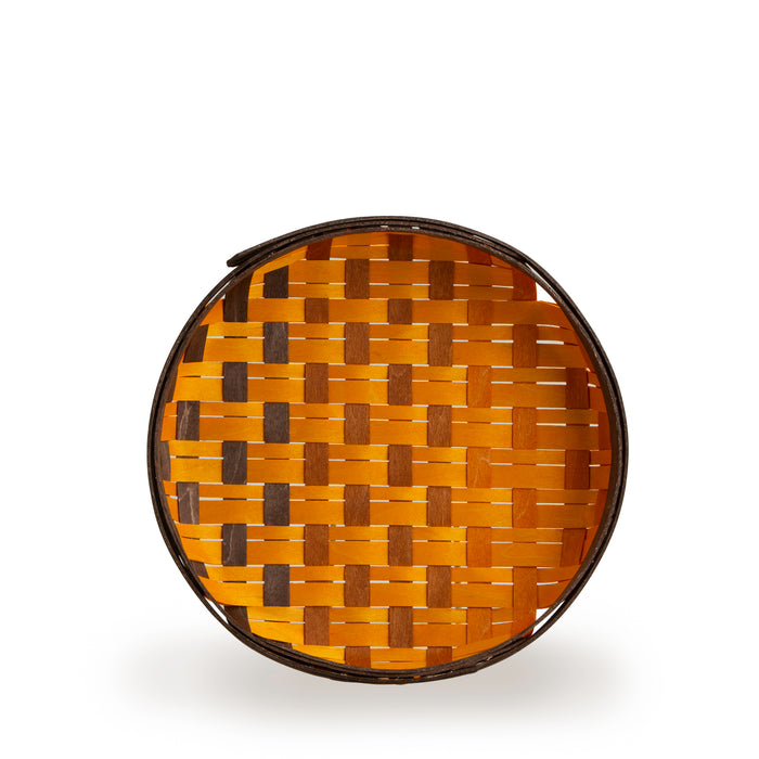 Harvest 4-Piece Round Tray Basket Set - Toasted Marigold Ombre