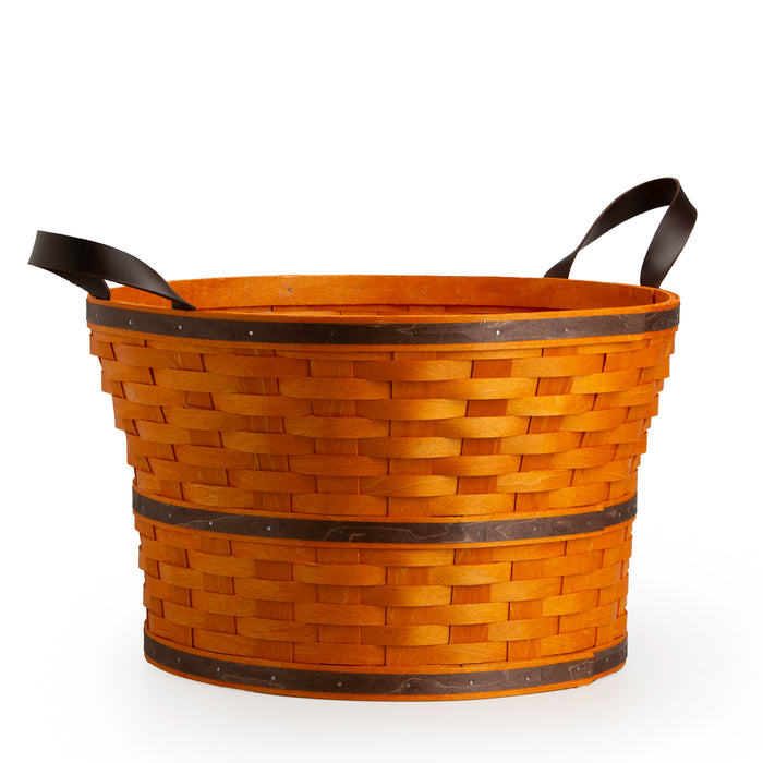 Harvest Large Bushel Basket with Protector - Pumpkin Spice