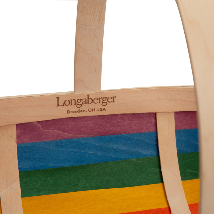 Rainbow Large Trug Basket with Protector - Multi