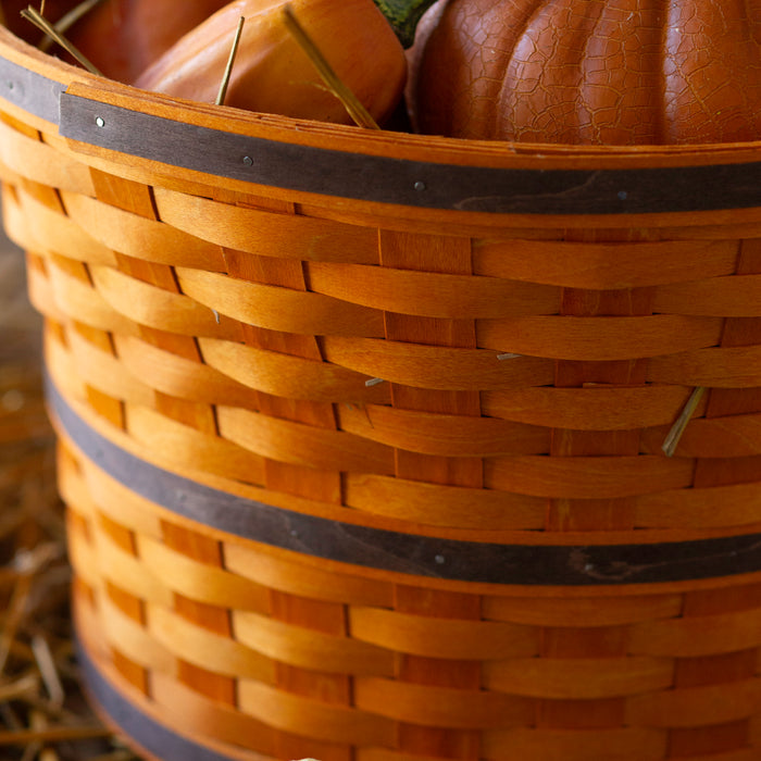 Harvest Large Bushel Basket with Protector - Pumpkin Spice