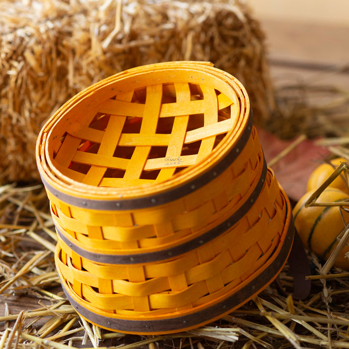 Harvest Small Bushel Basket with Protector - Toasted Marigold