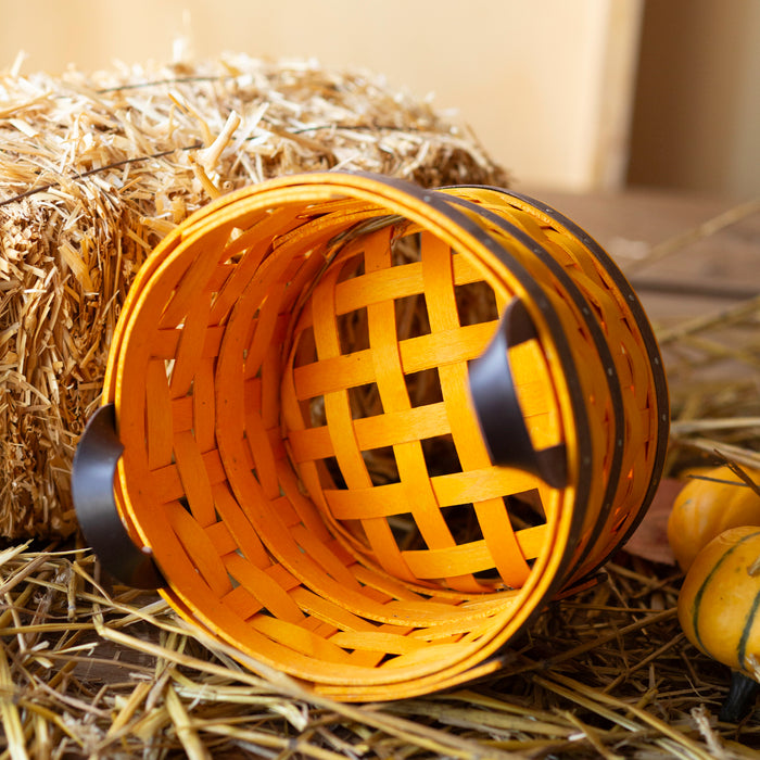 Harvest Small Bushel Basket with Protector - Toasted Marigold