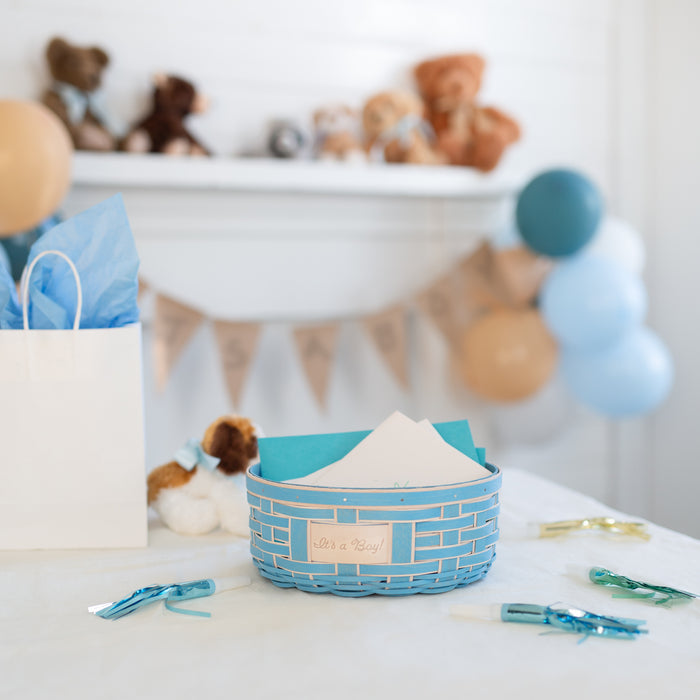 Celebrations It's a Boy Basket with Protector - Blue