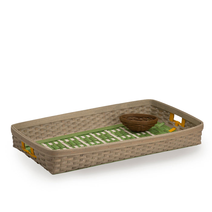 Game Day Tailgate Tray and Miniature Football Basket Set with Protectors