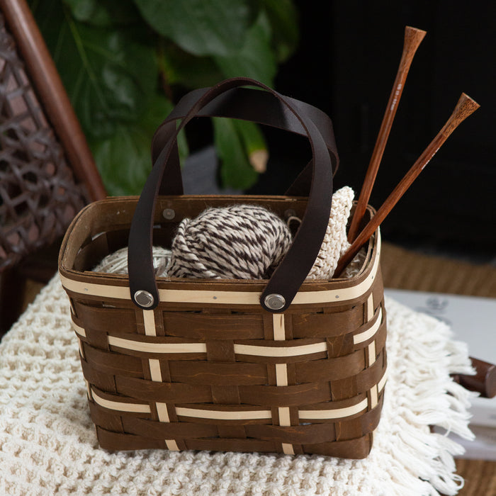 Everyday Medium Tote Basket with Protector - Vintage