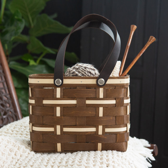 Everyday Medium Tote Basket with Protector - Vintage