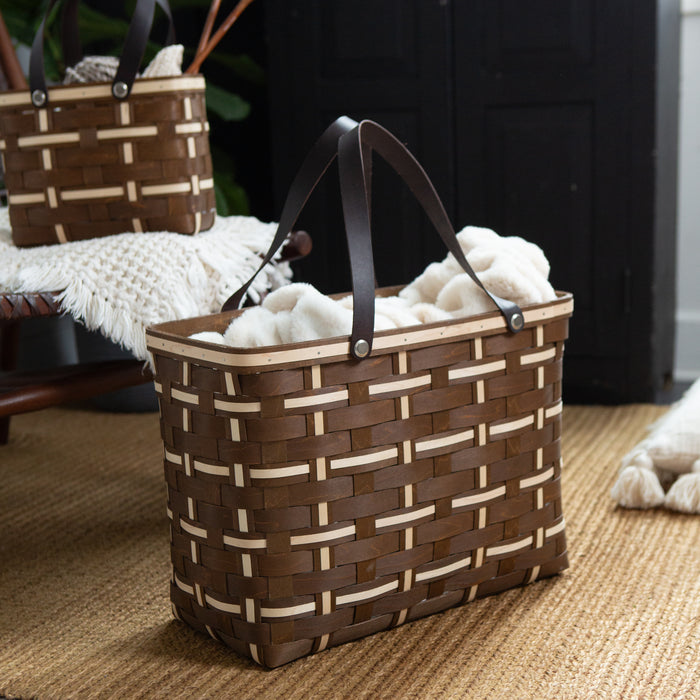 Everyday Large Tote Basket with Protector - Vintage