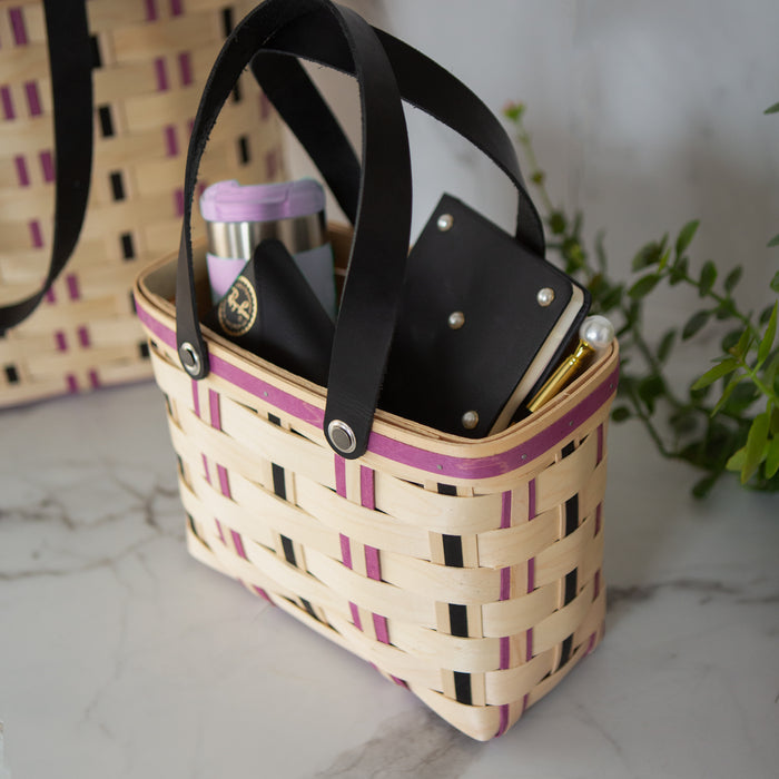 Everyday Medium Tote Basket with Protector - Violet