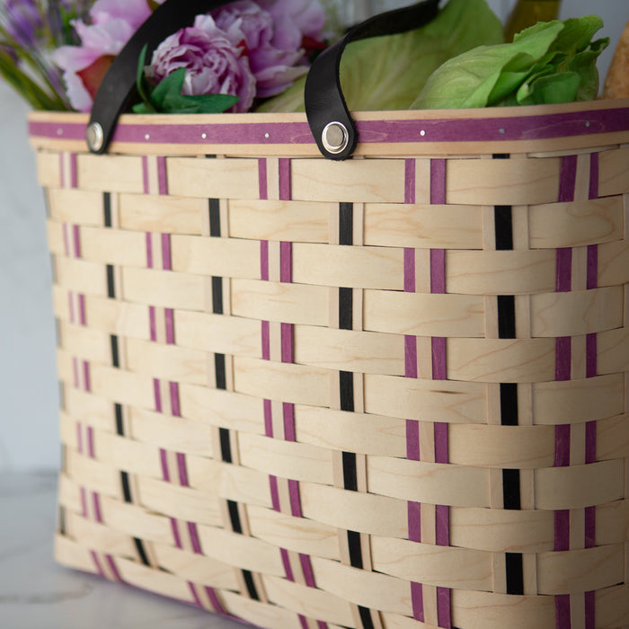 Everyday Large Tote Basket with Protector - Violet