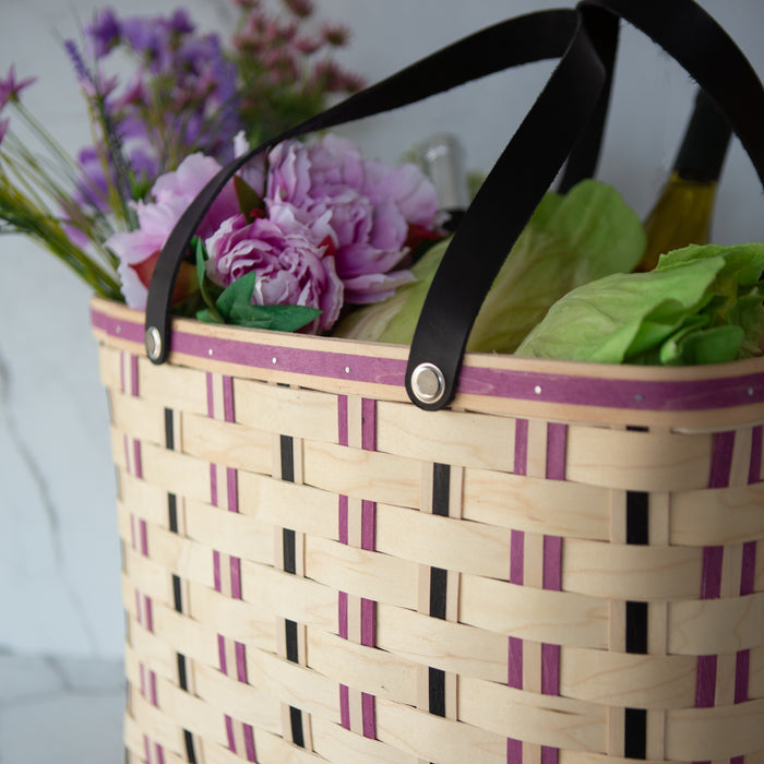 Everyday Large Tote Basket with Protector - Violet