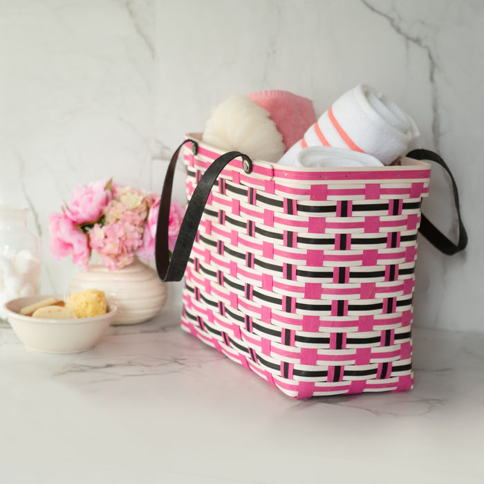 Everyday Large Tote Basket with Protector - Blush