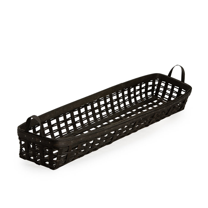 1896 Long Centerpiece Basket - Black