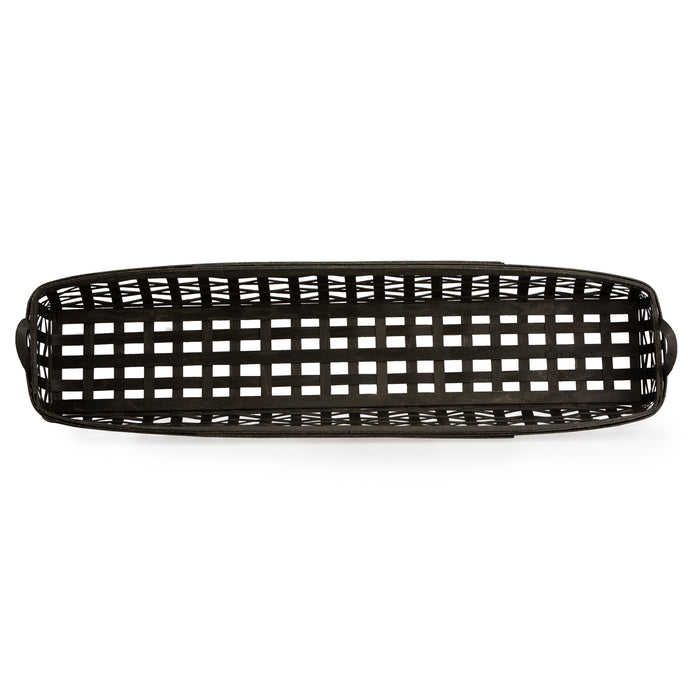 1896 Long Centerpiece Basket - Black