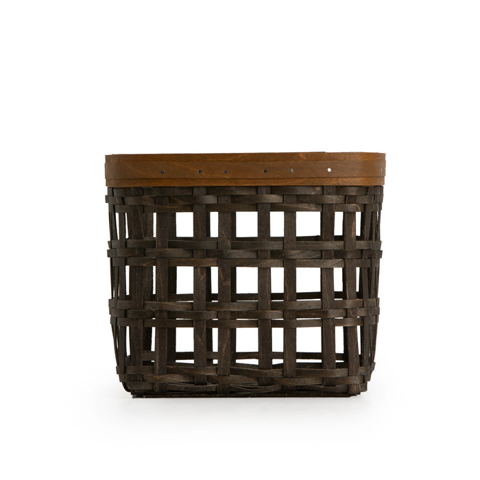 LEGACY - Railway Hopper Basket with Protector - Vintage-Basket Set-Woven Maple Basket-Longaberger