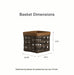 LEGACY - Railway Hopper Basket with Protector - Vintage-Basket Set-Woven Maple Basket-Longaberger