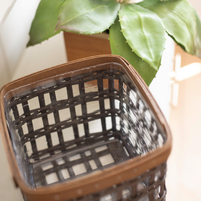 LEGACY - Railway Hopper Basket with Protector - Vintage-Basket Set-Woven Maple Basket-Longaberger