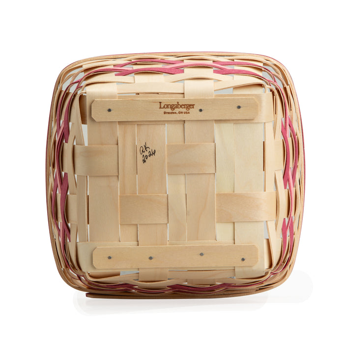 Spring Large Berry Basket with Protector - Raspberry