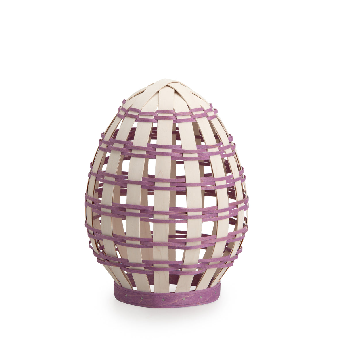 Easter Large Freestanding Open Weave Egg - Lavender