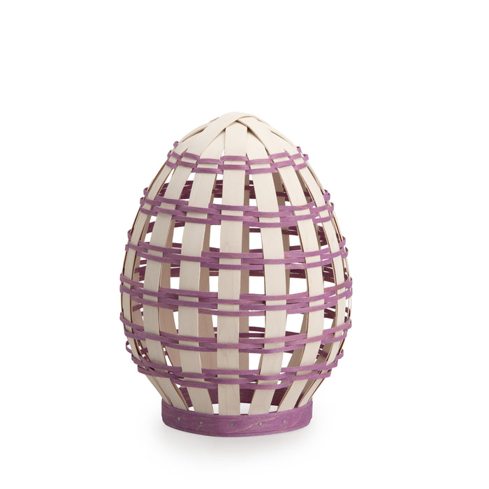 Easter Large Freestanding Open Weave Egg - Lavender
