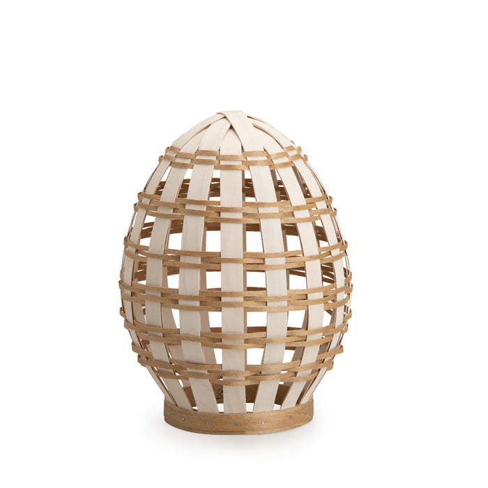 Easter Large Freestanding Open Weave Egg - Light Brown