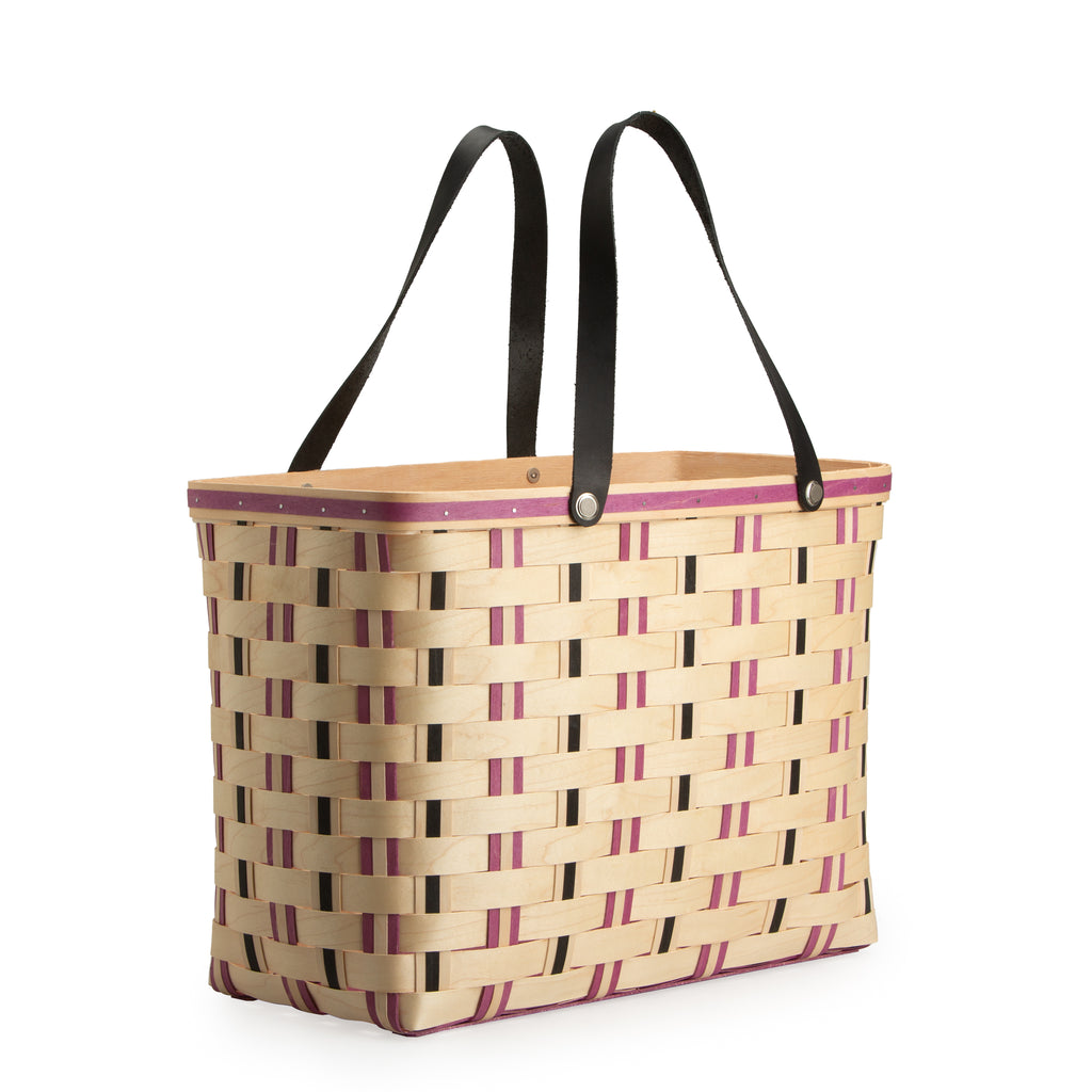 Everyday Large Tote Basket with Protector - Violet — Longaberger