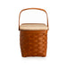 Mackinac Homestead Picnic Basket with Lid and Protectors - Warm Cinnamon-Basket Set-Woven Maple Basket-Longaberger