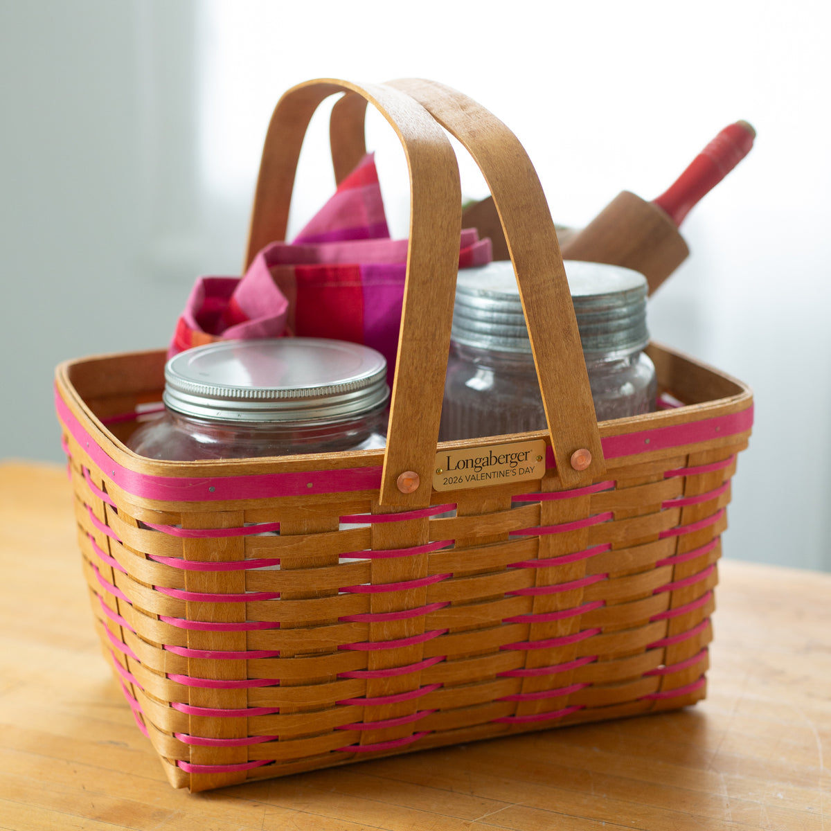 Collector's Valentine's Day Medium Heartland Market Basket with