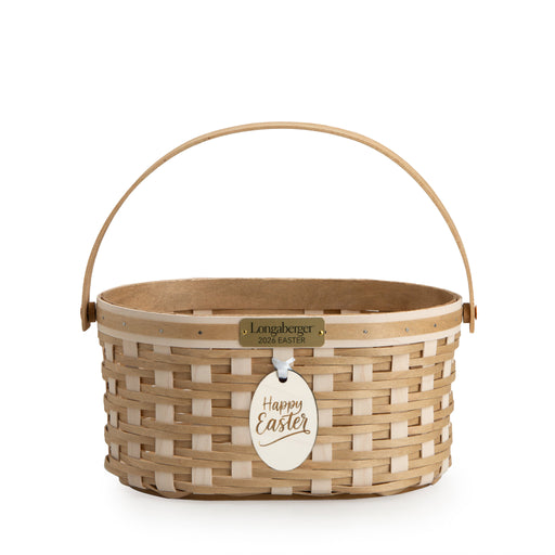 Collector's Easter Medium Oval Basket with Protector - Light Brown