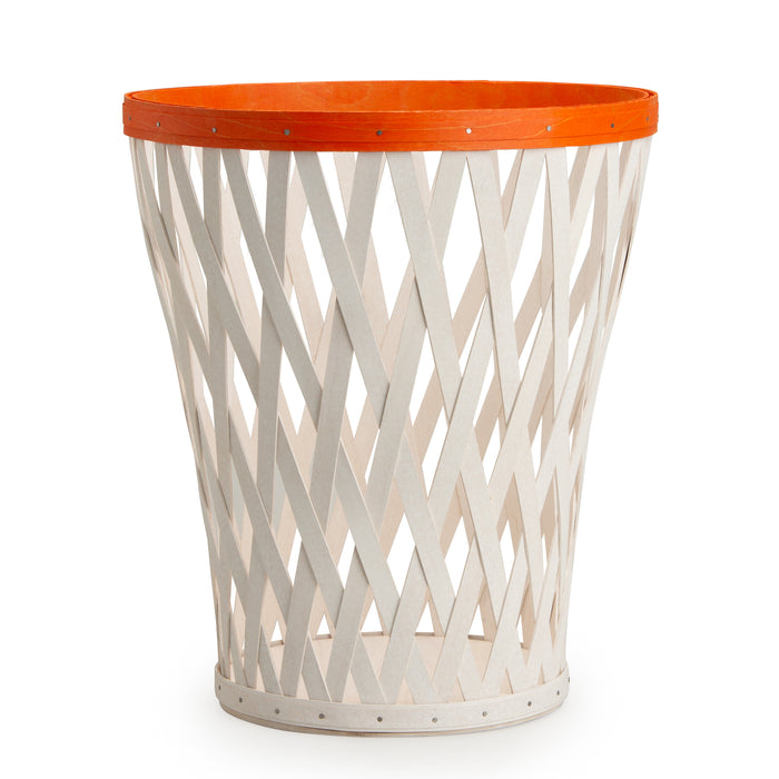 Basketball Medium Tapered Round Basket - Orange and White