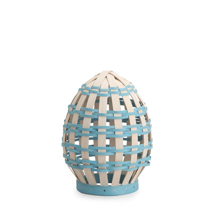 Easter Medium Freestanding Open Weave Egg - Blue