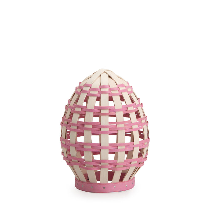 Easter Medium Freestanding Open Weave Egg - Pink