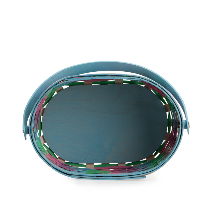 Collector's Easter Medium Oval Basket with Protector - Multi