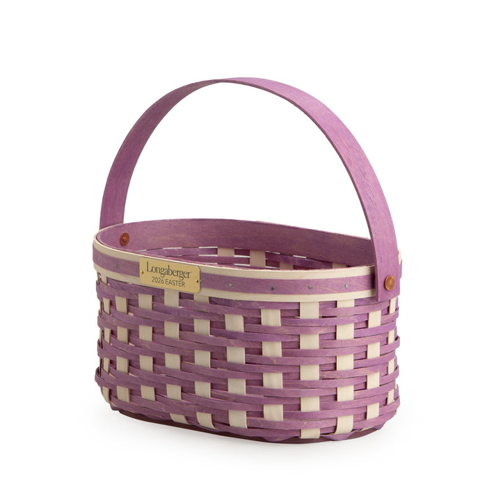 Collector's Easter Medium Oval Basket with Protector - Lavender