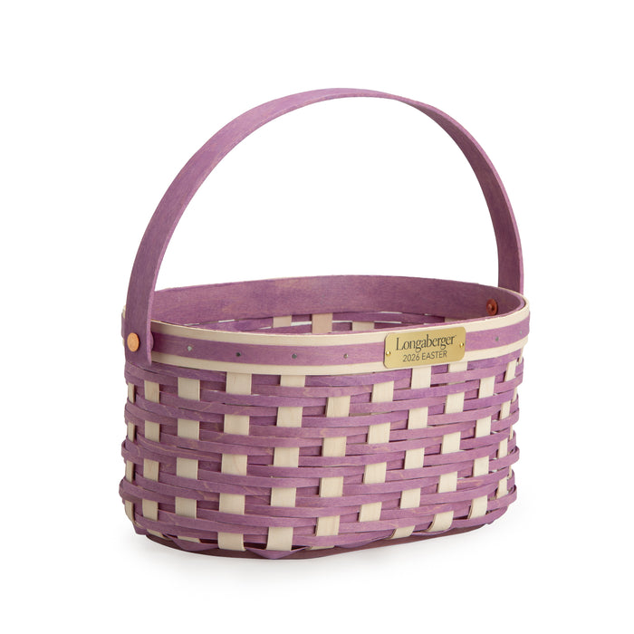 Collector's Easter Medium Oval Basket with Protector - Lavender
