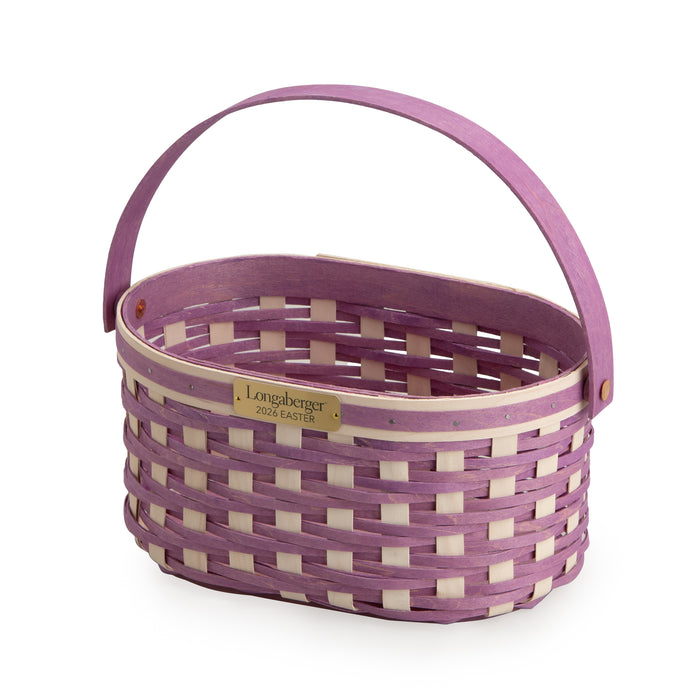 Collector's Easter Medium Oval Basket with Protector - Lavender