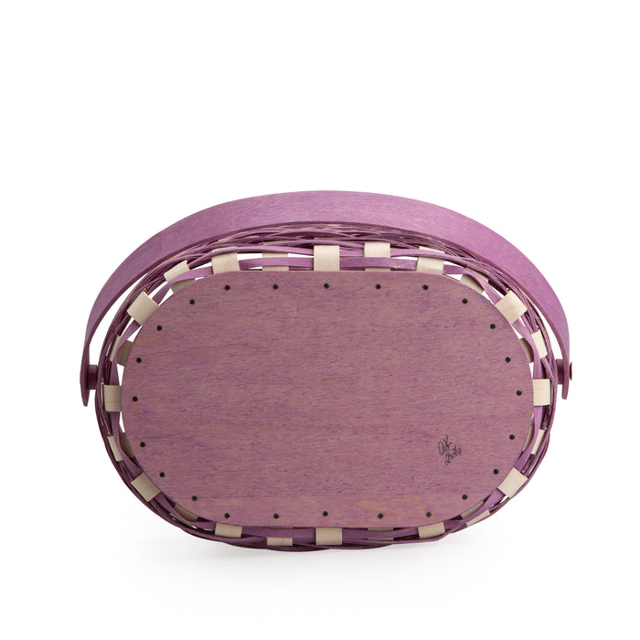Collector's Easter Medium Oval Basket with Protector - Lavender