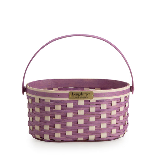 Collector's Easter Medium Oval Basket with Protector - Lavender